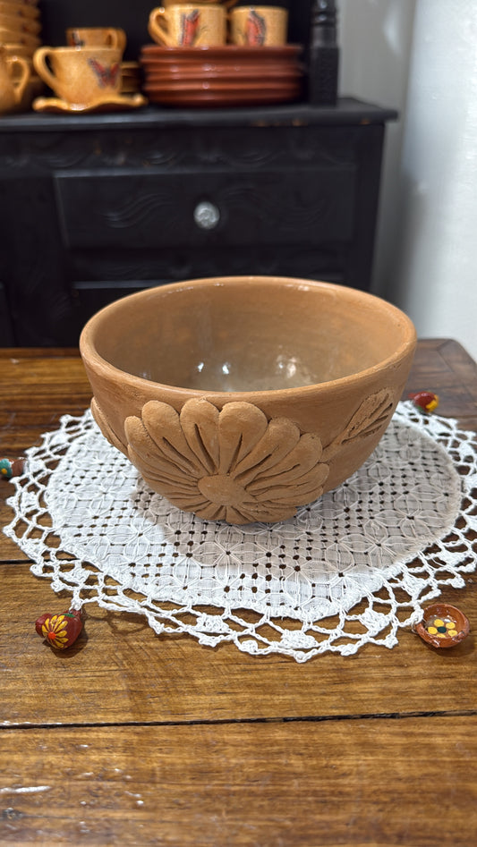 Bowl bordado Atzompa natural