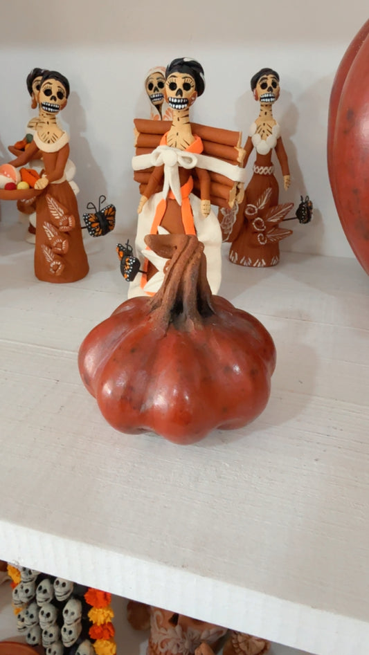Calabaza naranja Zinapécuaro colección noche de ánimas
