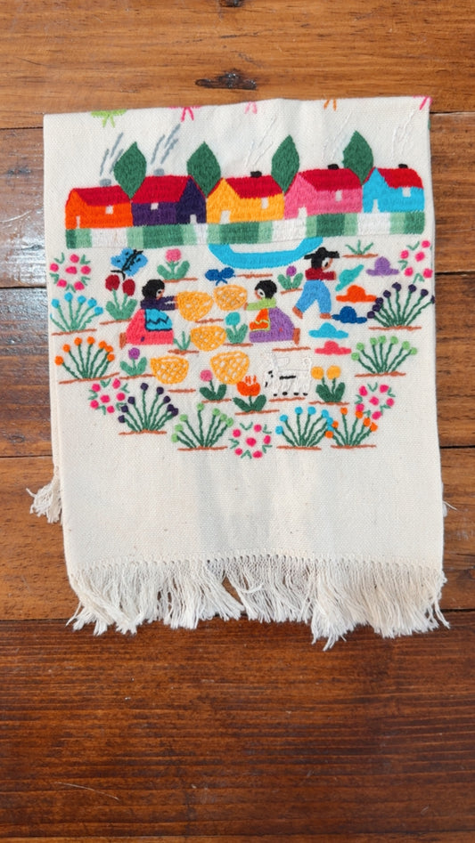 Servilleta vender canastas Tzintzuntzan