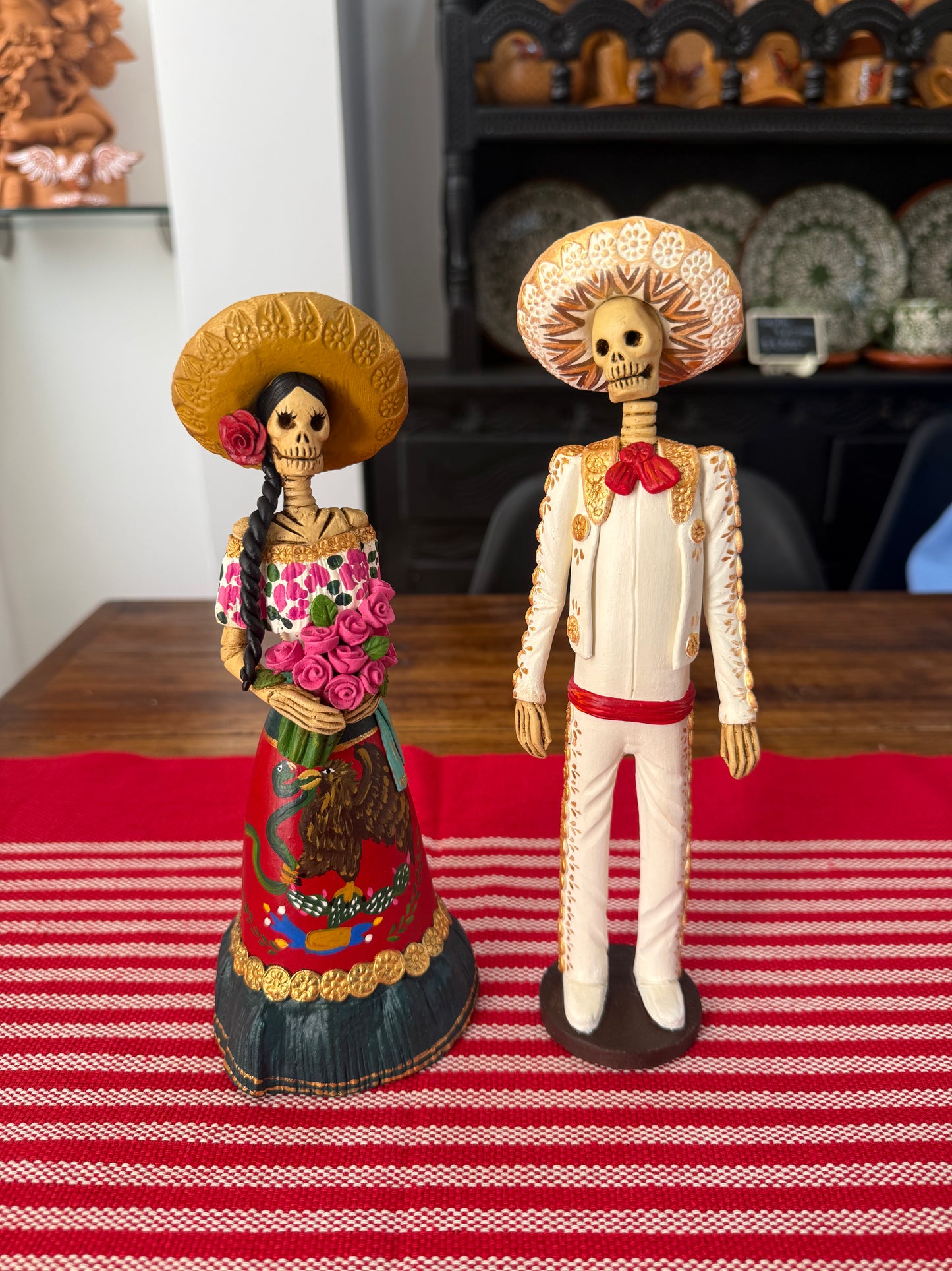 Pareja de catrines charros México colección noche de ánimas amor eterno