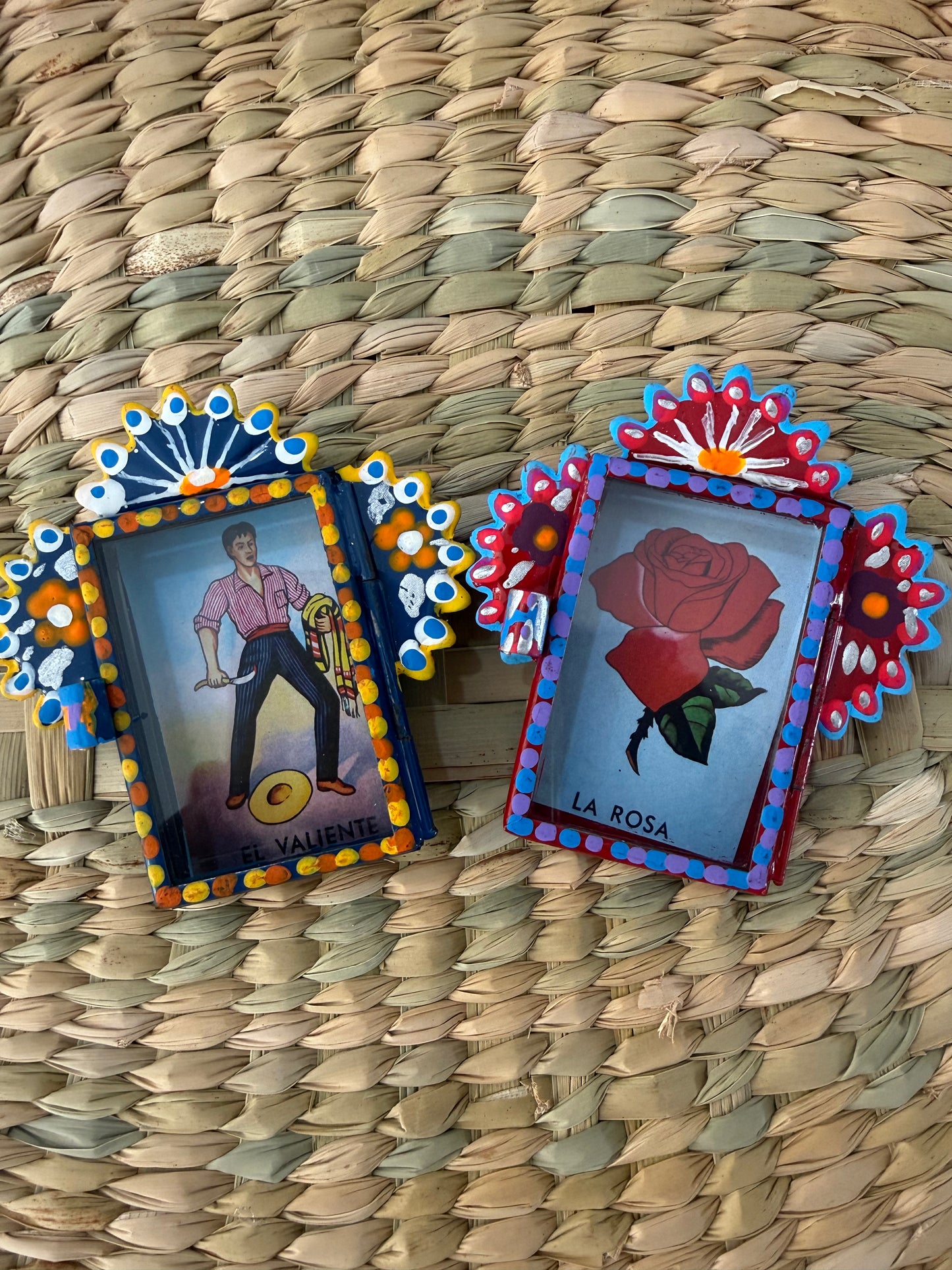 Par de Nicho de latón lotería modelo 2 México