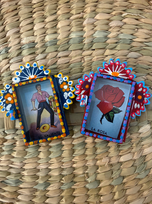 Par de Nicho de latón lotería modelo 2 México