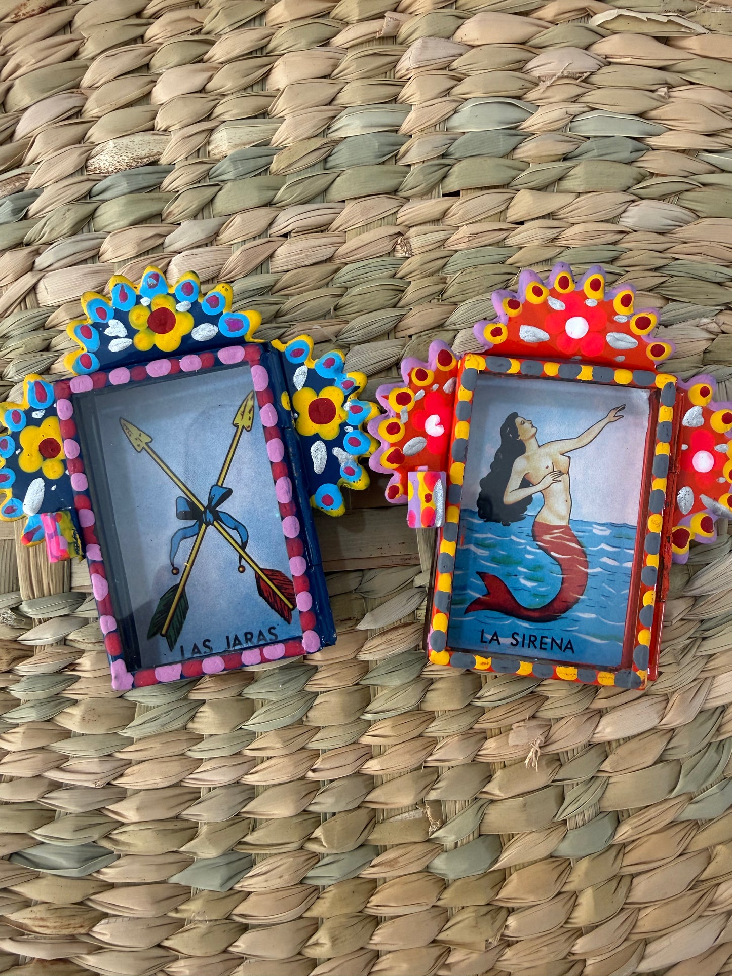 Par de Nicho de latón lotería modelo 3 México
