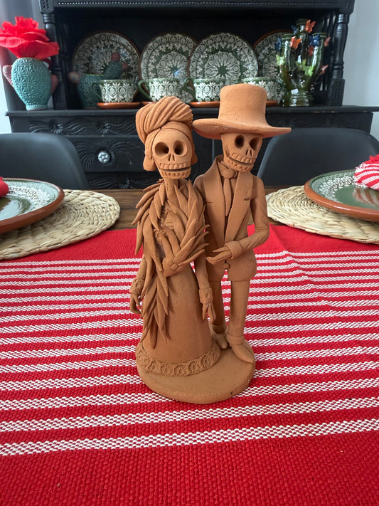 Pareja de catrines Diego y Frida de gala colección noche de ánimas amor eterno