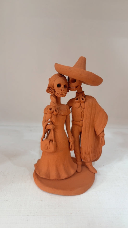Pareja de catrines colección noche de ánimas amor eterno