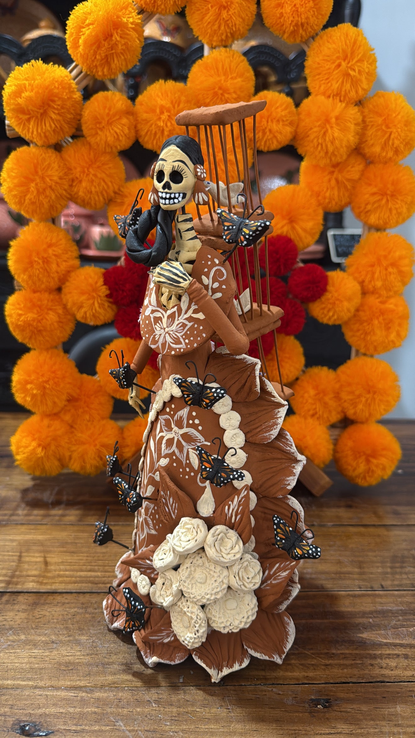 Catrina pajarera noche de ánimas
