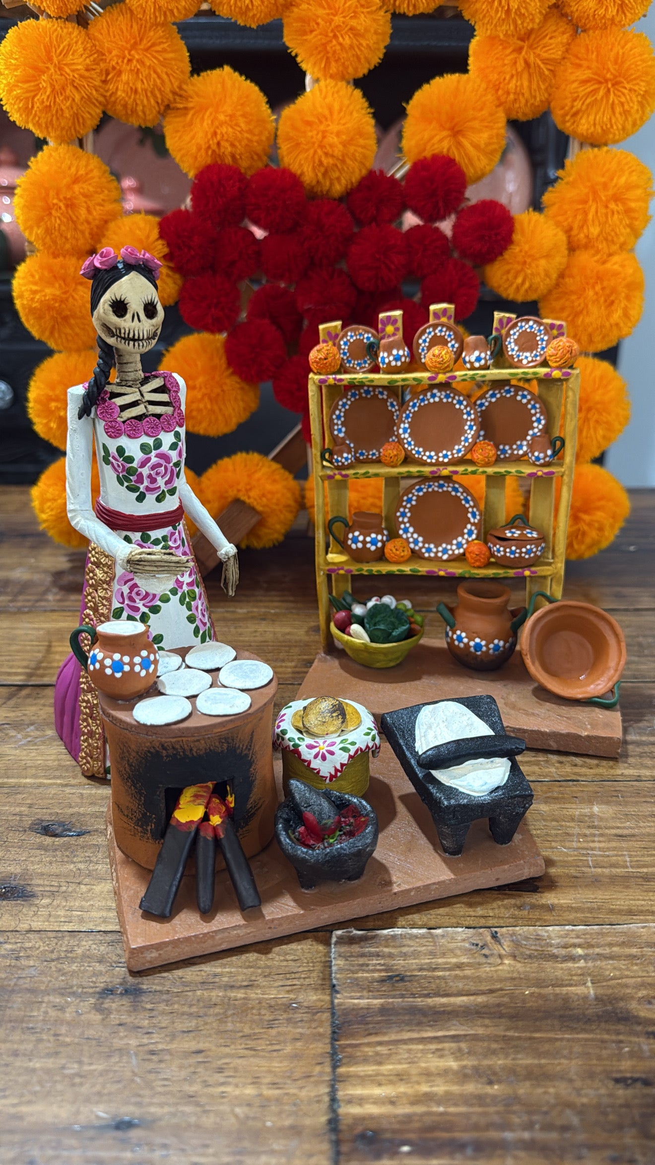 Catrina con cocina colección noche de ánimas