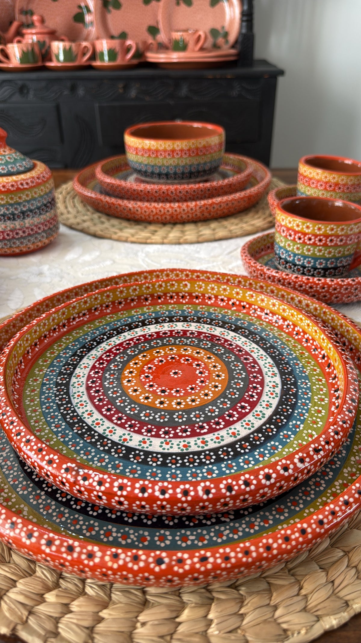 Vajilla 6 personas de multicolor