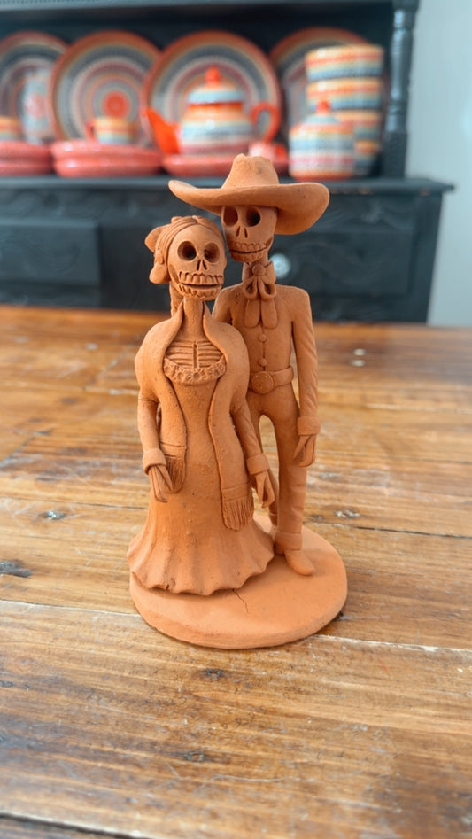 Pareja de catrines colección noche de ánimas amor eterno