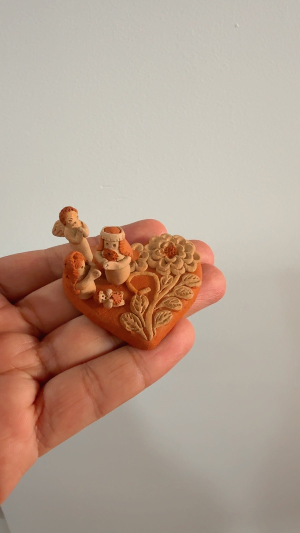 Mini nacimiento de barro bordado Atzompa navidad modelo 3