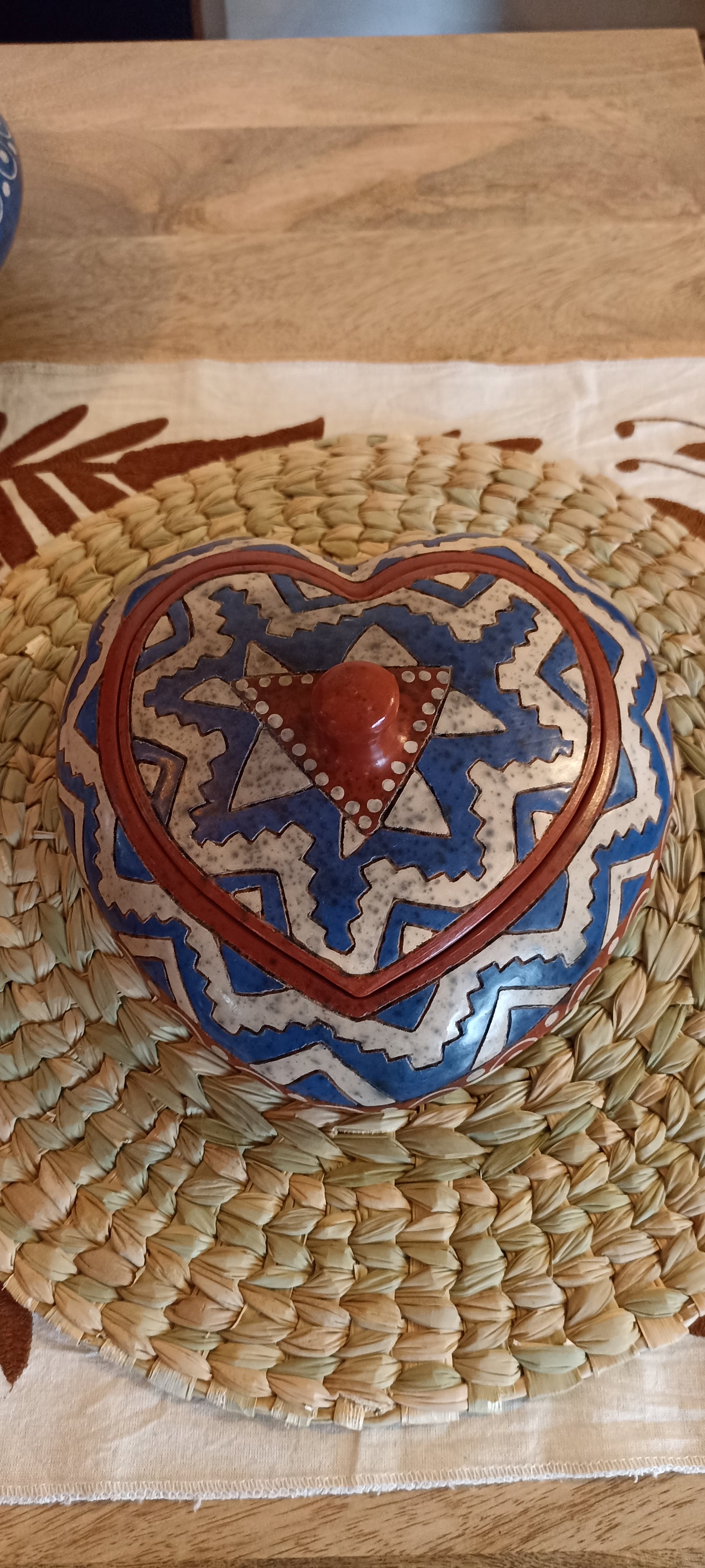 Alhajero de corazón azul de Zinapecuaro