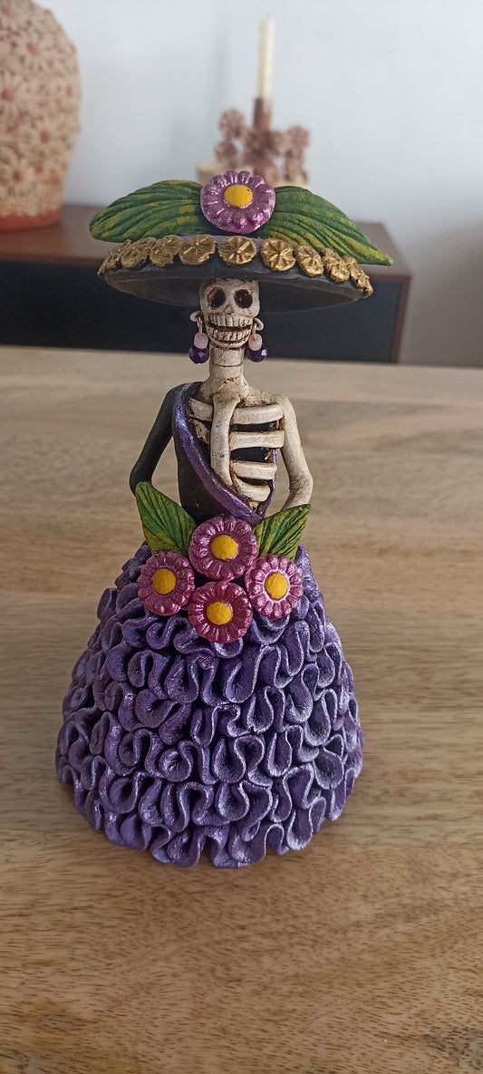 Catrina de vestido amplio colección día de muertos