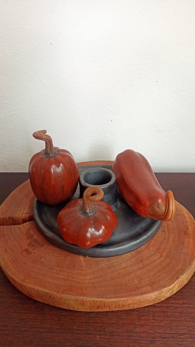 Portavela de calabazas