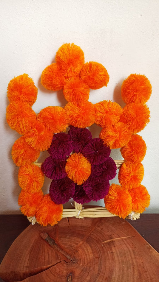 Flores de cempasúchil de estambre modelo 1 colección día de muertos