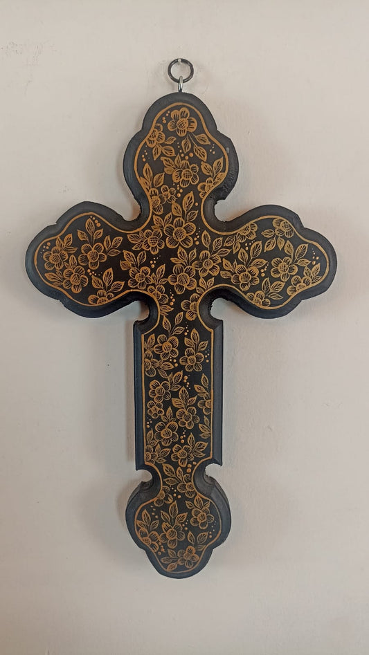 Cruz de madera colección día de muertos