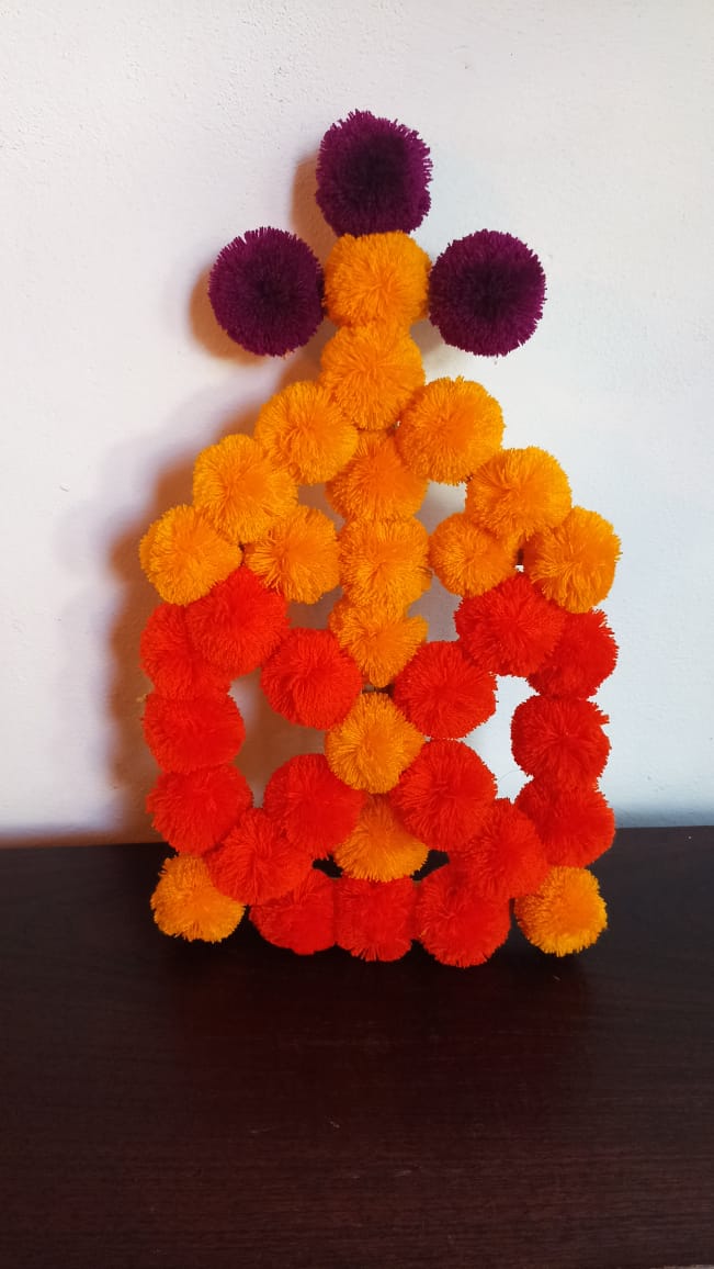 Flores de cempasuchil modelo 5 colección día de muertos