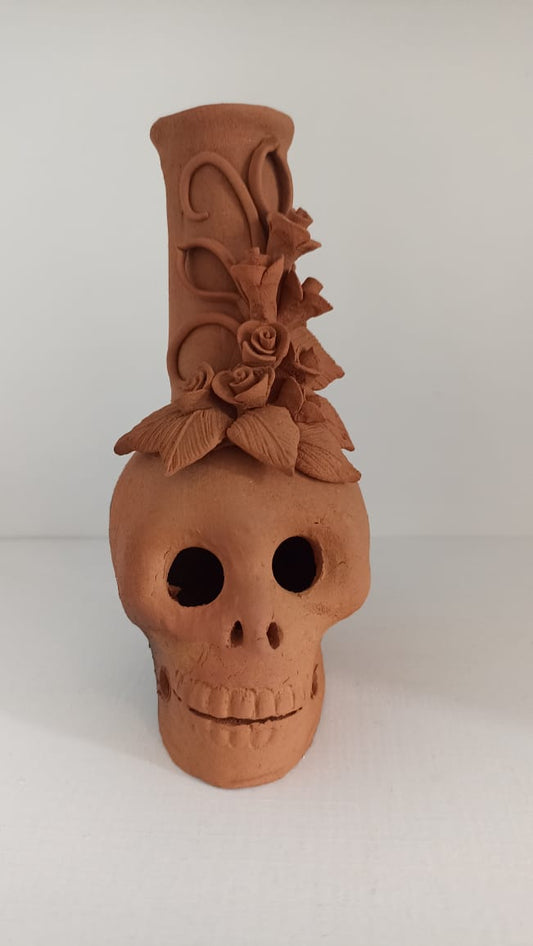 Portavela natural colección día de muertos