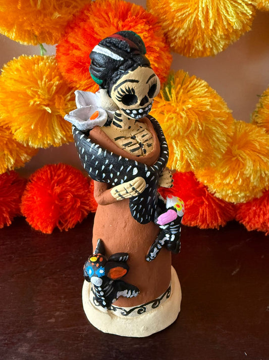 Mini Catrina alcatraces y perritos noche